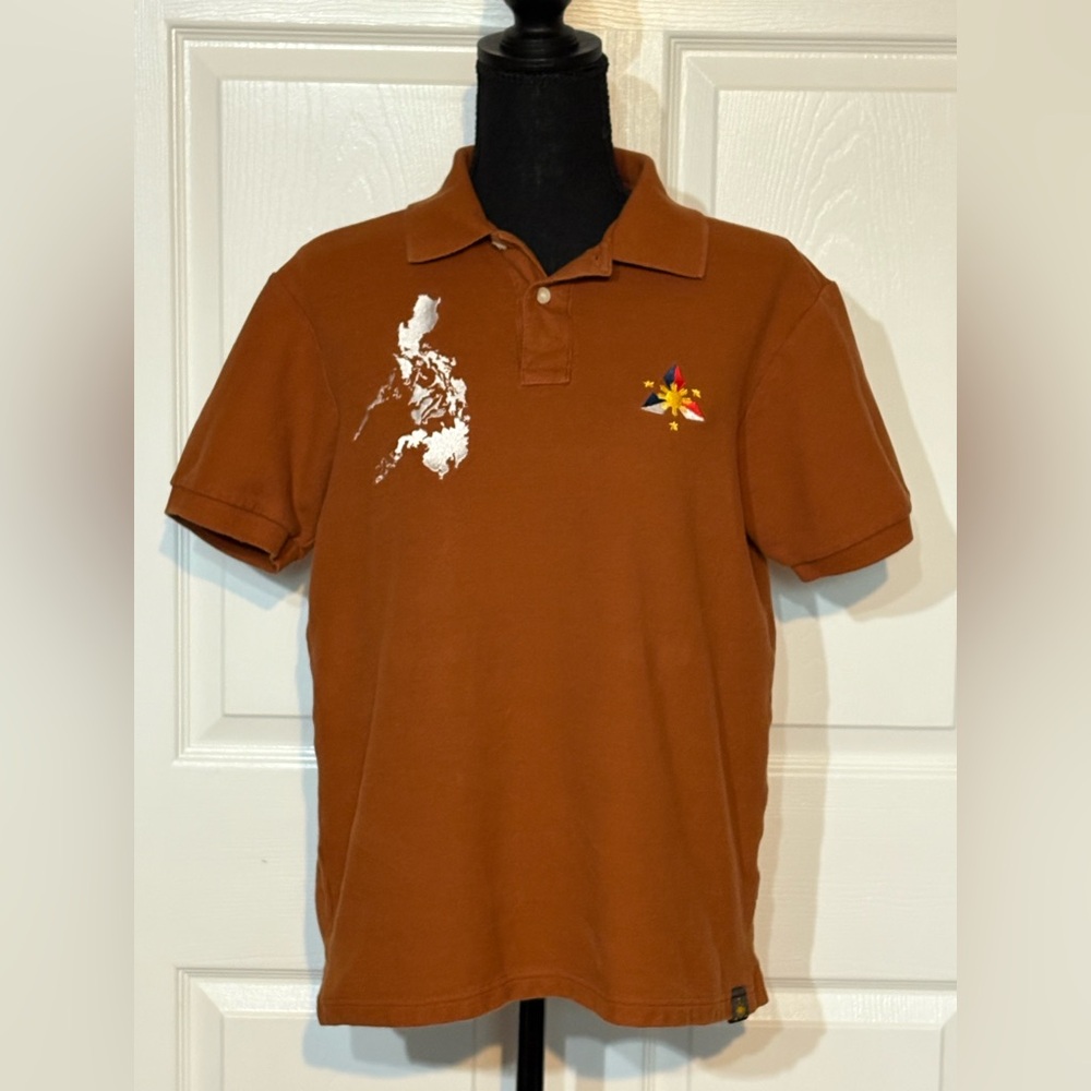 Coach Brown Cotton Polo | Philippines Graphic | M